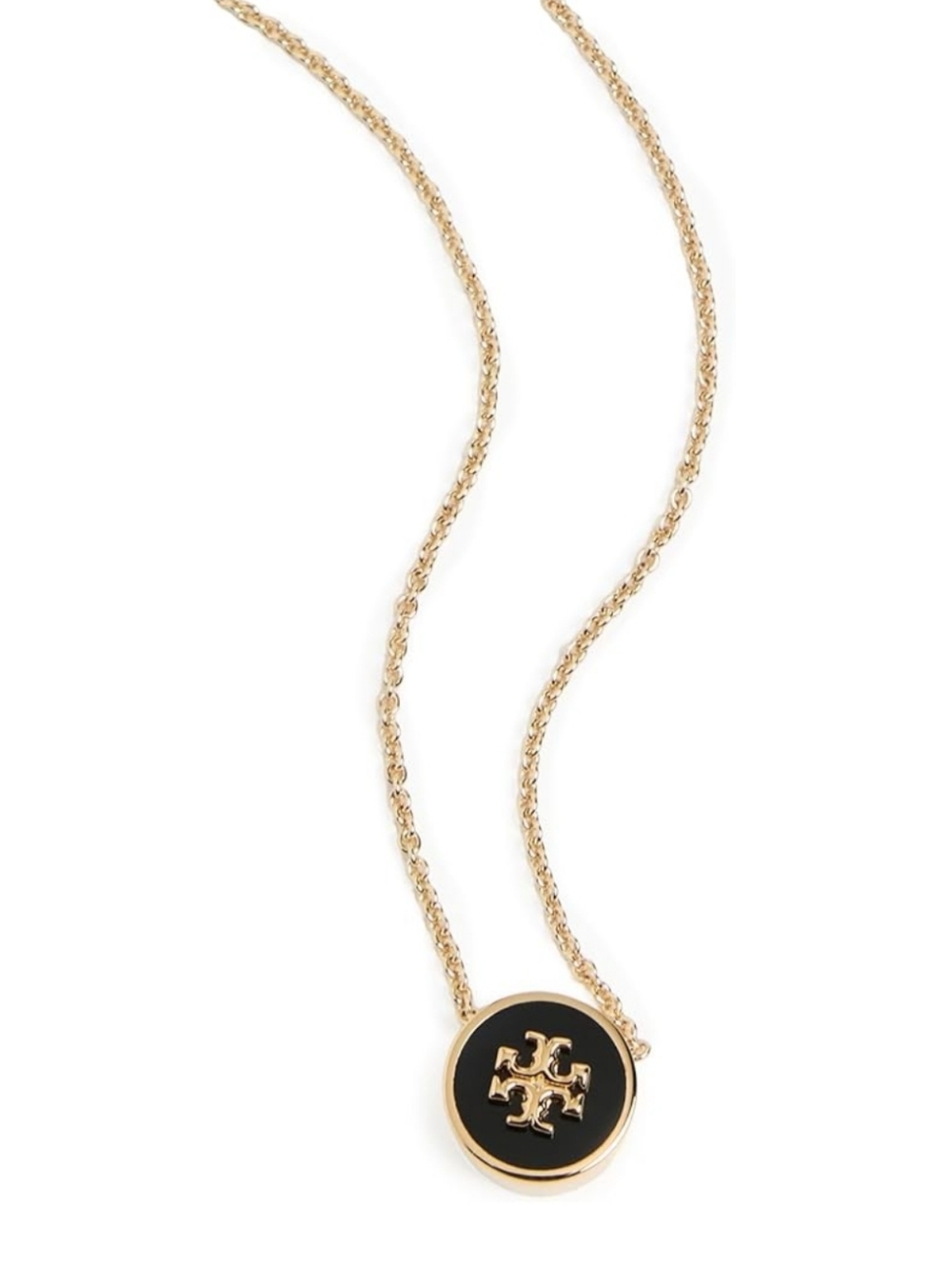 Tory Burch Icon Enamel Pendant Necklace